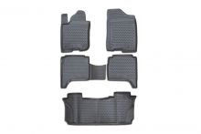 Коврики в салон INFINITI QX56 2004->, 5 шт. (полиуретан, серые)