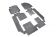 Коврики в салон MAZDA CX-9 2007-2012, 2012-2015 6 шт. (полиуретан)