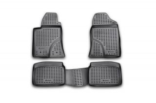 Коврики в салон TOYOTA Avensis 04/2003-2009, 4 шт. (полиуретан, серые)