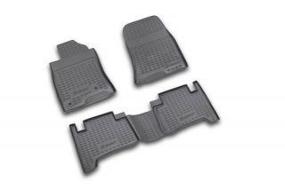 Коврики в салон TOYOTA Land Cruiser Prado 01/2003-12/2009, 4 шт. (полиуретан, серые)