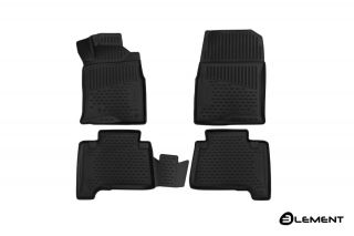 Коврики 3D в салон TOYOTA Hilux Surf, 2002-2009, внедорожник, П.Р., 4 шт. (полиуретан)