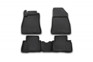 Коврики в салон NISSAN Juke, 2010-2014, 2014-> крючок T/L 4 шт. (полиуретан)