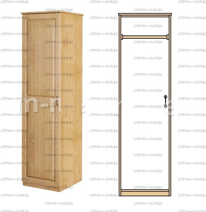 Шкаф-пенал ECO-13 массив (45х45х190)