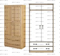 Шкаф 2-дверный ECO-12 (80х45х190)