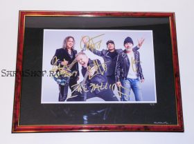Автографы: Metallica. Д.Хэтфилд, Л.Ульрих, К.Хэмметт, Р.Трухильо