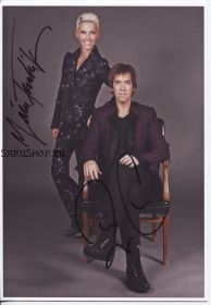 Автографы: Roxette. Пер Гессле, Мари Фредрикссон. Оригинал. Редкость