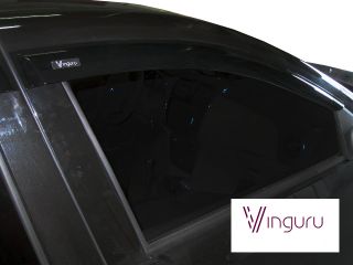 Дефлекторы окон Vinguru Renault Logan II  2014- сед накладные скотч к-т 4 шт., материал литьевой поликарбонат, шт