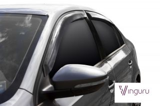Дефлекторы окон Vinguru Volkswagen Jetta VI 2010- сед накладные скотч к-т 4 шт., материал акрил, шт