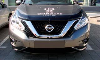 Дефлектор капота Nissan Murano 15-, темный, шт