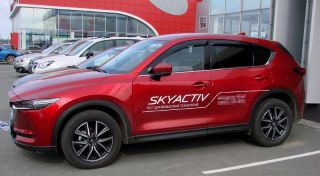 Дефлектор окон Mazda CX5, 17-, 4ч., темный, шт