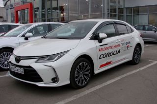 Дефлекторы окон 4 door TOYOTA COROLLA 2018-, SD, темный, шт