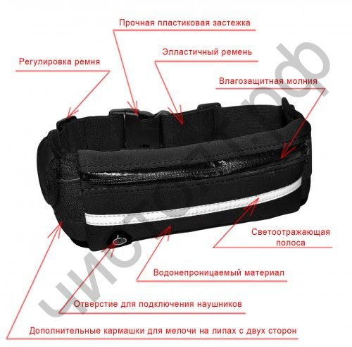 Сумка-ремень Орбита OT-SMH12 Черный для смартфона