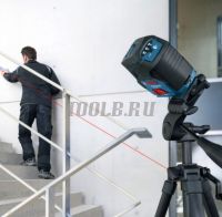 BOSCH GCL 2-50 + RM1 + BM3 + LR6 + кейс - Лазерный уровень фото