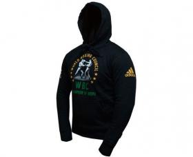 Толстовка Adidas с капюшоном (Худи) Hoody Boxing WBC Champion Of Hope черная, размер L, артикул adiWBCH01