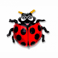 Шар "Божья коровка" красный