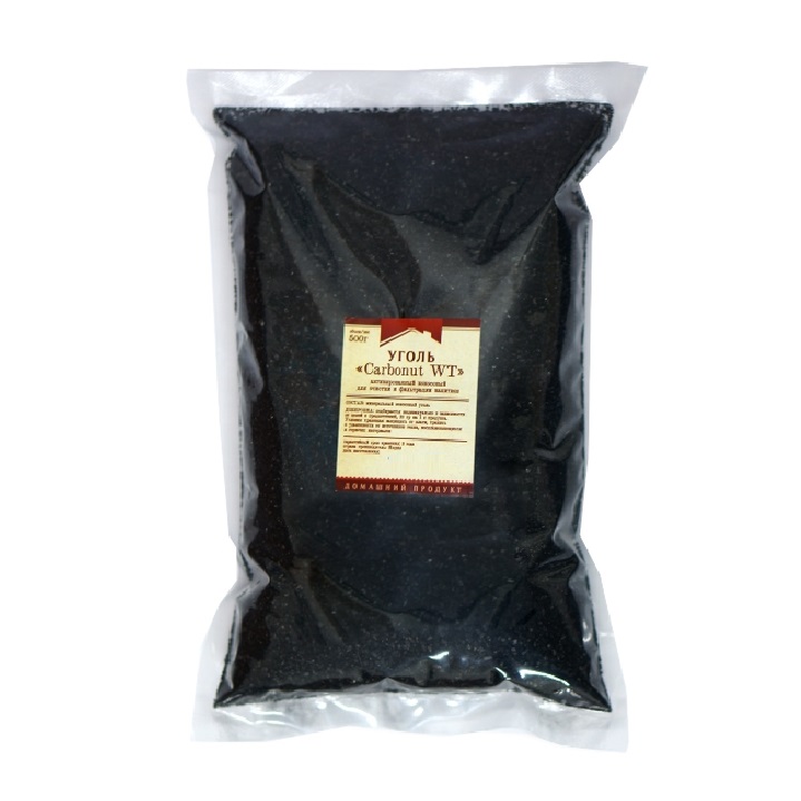 Уголь Кокосовый Карбон (крупная фракция), 500 гр