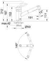 Смеситель Blanco Actis схема 4