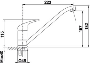 Смеситель Blanco Daras 524189 схема 4