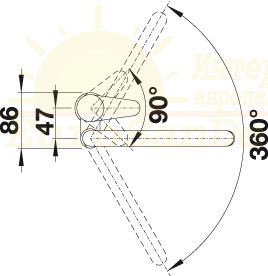 Смеситель Blanco Jeta 520744 схема 5