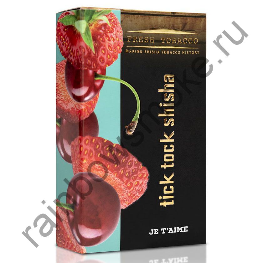 Tick Tock Hookah 100 гр - Je T’aime (Я Тебя Люблю) Strawberry & Cherry (Клубника и Вишня)