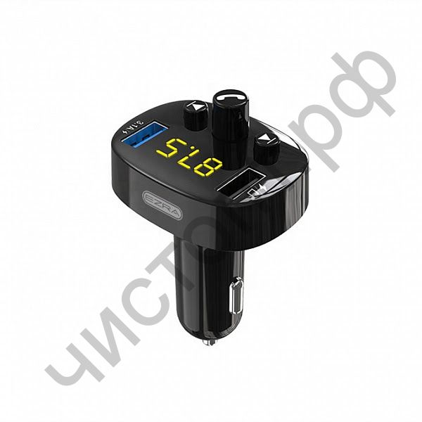 FM модулятор MP3 EZRA BCR03 (Bluetooth) 2 USB, один для зарядки 3,1А
