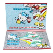 Альбом для рисования Action! HELLO KITTY A4 12 листов