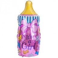 Шар "Бутылочка для девочки"