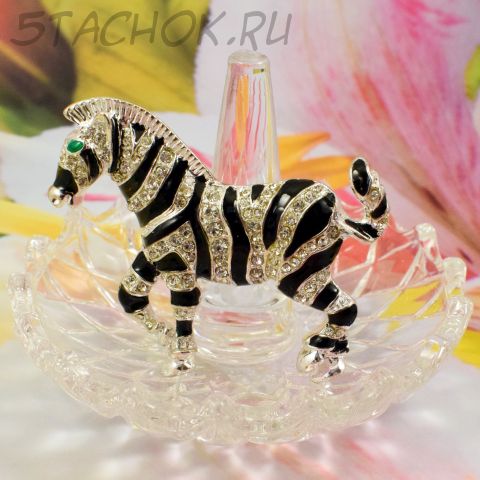 Брошь "Зебра" (KC США)