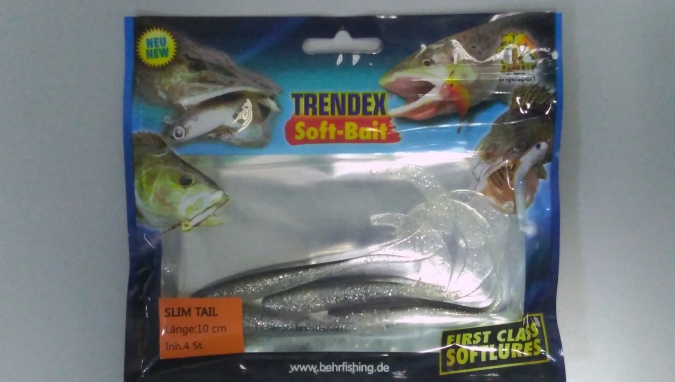 Силиконовая приманка Behr Trendex Slit Bait 10 см 4 шт 6017010