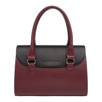 Женская кожаная сумка Lakestone Bloy Burgundy/Black