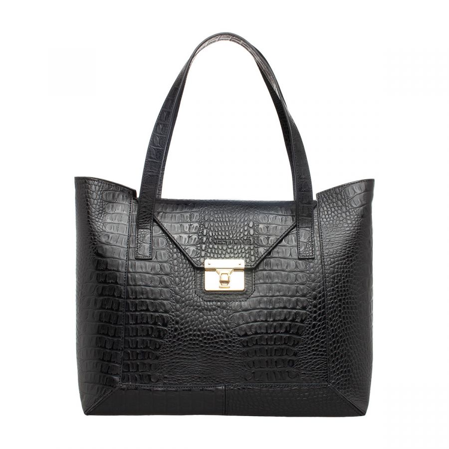 Женская кожаная сумка Lakestone Filby Black