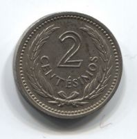 2 сентесимо 1953 года Уругвай