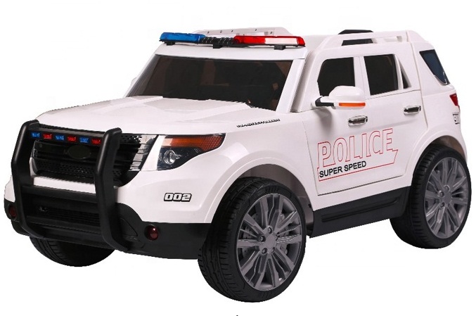 4356. Детский электромобиль Ford т111мр "Джип-Полиция" белый