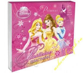 ПЛАСТИЛИН DISNEY PRINCESS,10 ЦВЕТОВ