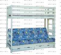 Кровать двухъярусная с диваном Фелли с диваном