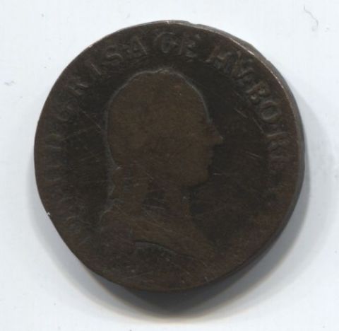 1 крейцер 1782 года Австрия