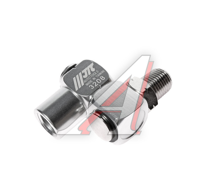 Переходник для компрессора M1/4"хF1/4" наружная и внутренняя резьба поворотный JTC