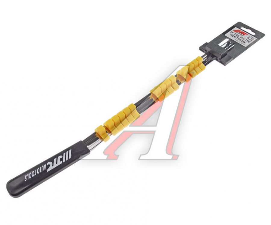 Держатель головок 3/8" L=445мм стальная рейка 14шт. (пластиковая рукоятка) JTC