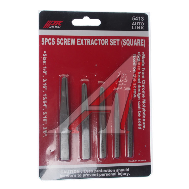 Развертка 1/8",3/16",15/64",5/16",3/8" 5 предметов JTC