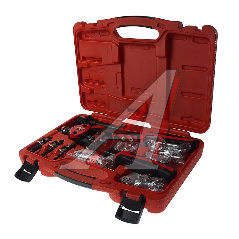 Заклепочник ручной универсальный для резьбовых и вытяжных заклепок в кейсе JTC