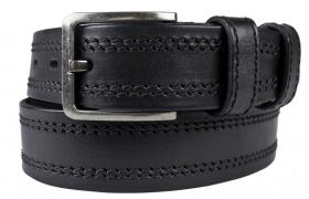 Кожаный ремень Folcata black (арт. 9052-01)