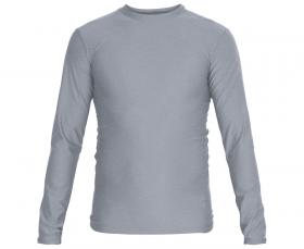Футболка Adidas компрессионная (Рашгард) Rush Guard Long Sleeve серая, артикул adiTS313