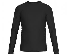 Футболка Adidas компрессионная (Рашгард) Rush Guard Long Sleeve чёрная, артикул adiTS313