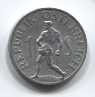 1 шиллинг 1947 года Австрия