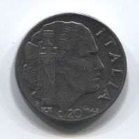 20 чентезимо 1942 года Италия