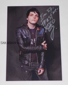 Автограф: Джерард Уэй. My Chemical Romance
