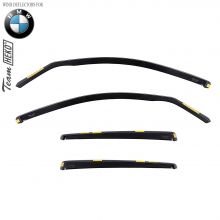 Дефлекторы BMW X6 (F16) от 2014 - 2019 для дверей вставные Heko (Польша) - 4 шт.
