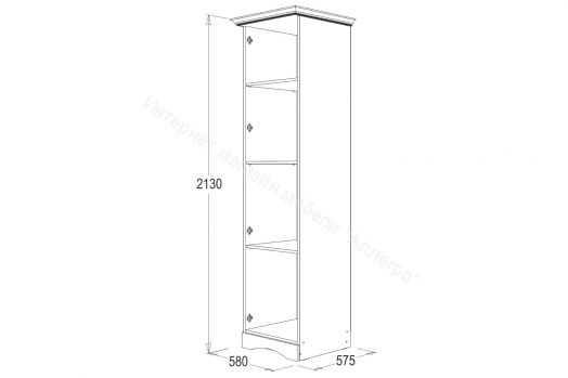 Шкаф "Ольга-1Н" 1-но створчатый для белья