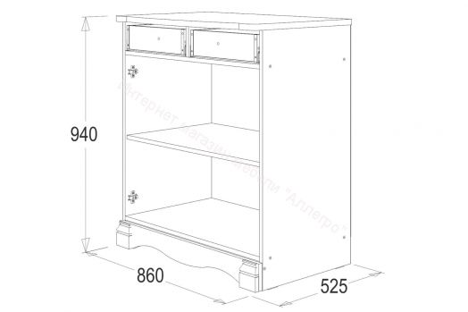 Комод 1 "Ольга-1Н"