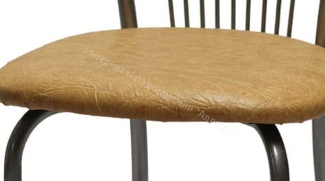 Кухонный стул "Лайт 1" серебристый металлик/бежевый